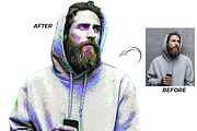 Neon Abstract Portrait FX, an Action Add-On by Studio Retouch (Thumbnail 2 of 13)