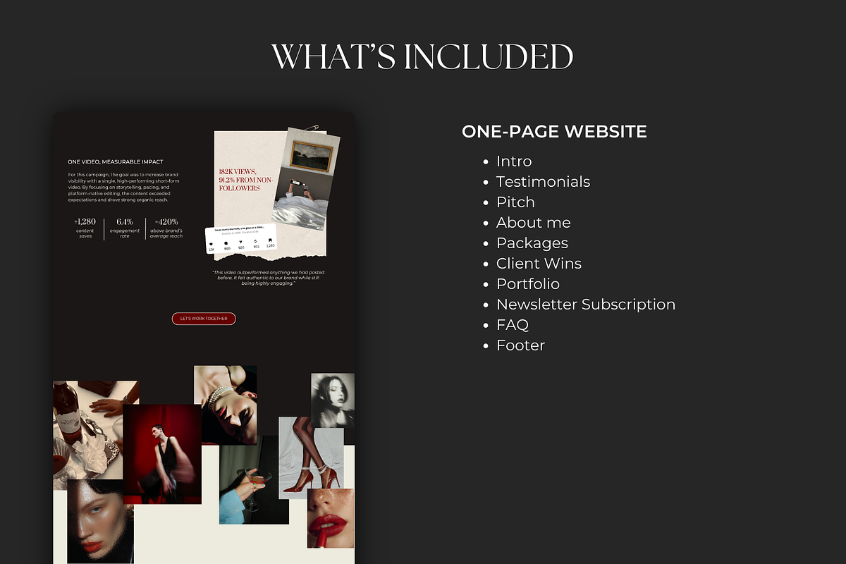 Social Media Manager Canva Website, a Landing Page Template by Meraki Templates (Photo 3 of 8)