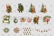 Winter Forest Animals Clipart, an Illustration by BigCakeBee (Thumbnail 5 of 7)