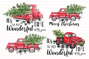 Christmas truck. Sublimation, an Illustration by EphrazyGraphics (Thumbnail 1 of 3)
