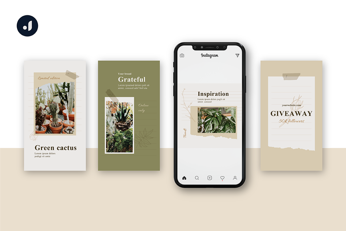 Natural Instagram Template, a Social Media Template by Jump Studio (Photo 6 of 7)