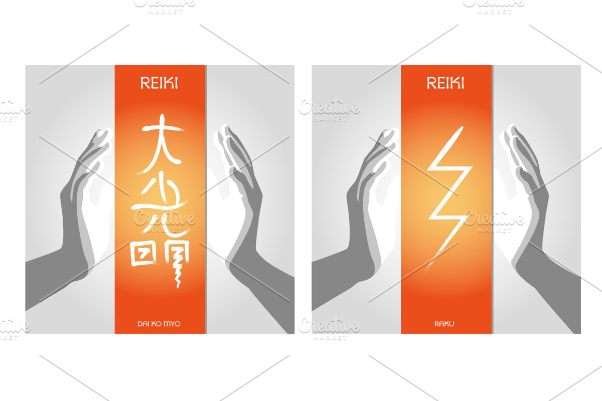 Reiki Symbols, a Healthcare Illustration by Adamskyistudio (Photo 6 of 6)