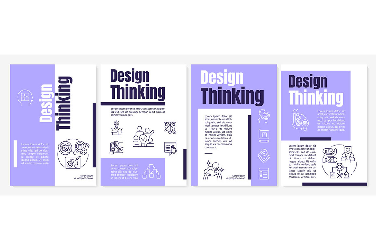 Design thinking process brochure, a Brochure Template by IMG Visuals