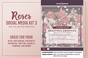 Roses Social Media Kit 3, a Social Media Template by Modern Biz Magic (Thumbnail 1 of 3)