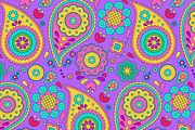 Seamless Purple-pink Paisley Pattern, a Pattern Graphic by MISS CHATZ (Thumbnail 3 of 3)