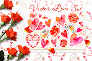 ♥ Love Set ♥, a Pattern Graphic by Elizaveta (Thumbnail 1 of 4)
