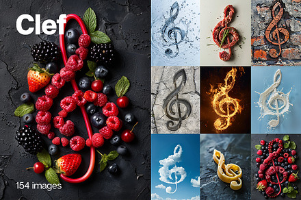 154 Clefs, an Arts & Entertainment Photo by Handmadefont