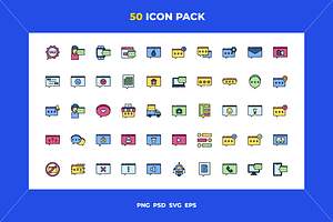 Chat icons, an Outline Icon by Wencory