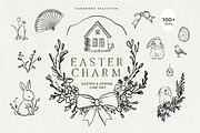 Handmade Cute Easter Icons, an Object Graphic by Laras Wonderland (Thumbnail 1 of 9)