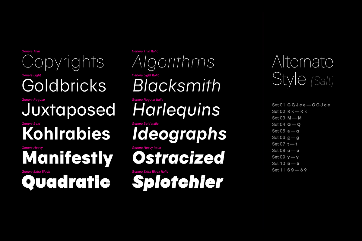 Genera Grotesk | Workhorse Typeface, a Sans Serif Font by Wahyu & Sani Co. (Photo 7 of 14)