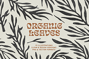 Organic Leaves Illustrations, a Texture Illustration by Clint English (Thumbnail 1 of 5)