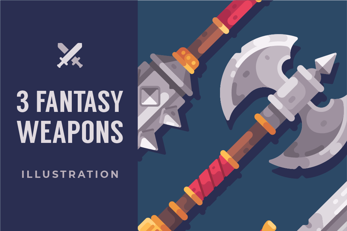 Fantasy weapon set, an Illustration by Ivan Dubovik (Photo 1 of 3)