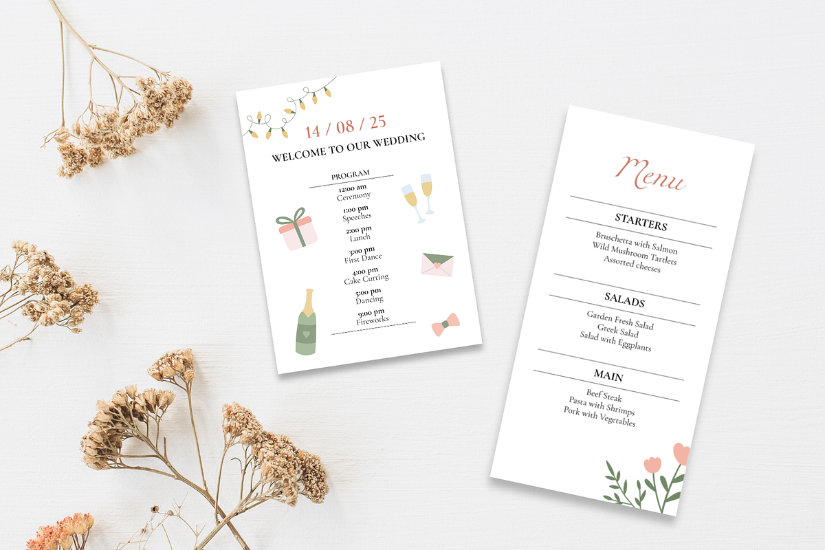 Delicate Wedding Invitation Set, a Design Template by Ollyta May (Photo 11 of 13)