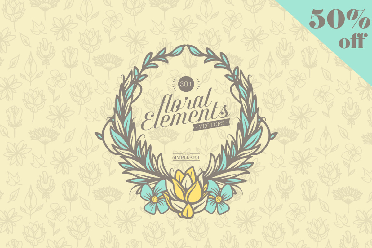 30+ Floral Elements