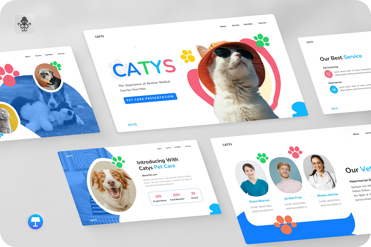 Catys - Petcare Presentation Keynote, a Presentation Template by SquidPixey (Photo 1 of 6)