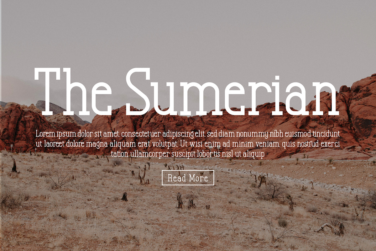 Hergison, a Slab Serif Font by Rishsketch (Photo 2 of 13)