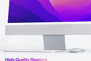 12 Ultra-Realistic iMac 24 Mockups, an iPad Mockup by Smotrow Related (Thumbnail 2 of 15)