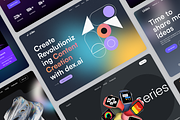 Website Header Exploration, a Landing Page Template by Ahmed Rubel (Thumbnail 3 of 5)