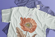 Seamless Set Flowers Poppy Poppies, a Pattern Graphic by Vintage (Thumbnail 10 of 11)