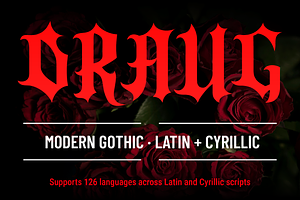 Draug Gothic Blackletter + Cyrillic