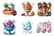 Ice Cream Fun Collection, an Illustration by SinaCreation (Thumbnail 4 of 5)