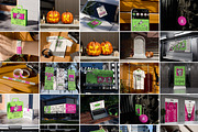 34 Halloween Party Event Mockups, an Advertising Mockup by Vitora Mockup (Thumbnail 2 of 12)