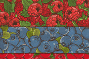 Fruits & Vegetables Vintage Patterns, a Pattern Graphic by ConceptCafe (Thumbnail 4 of 5)
