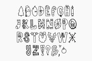 Rad Tidings - HandDrawn Holiday Font, a Font by Rad And Happy (Thumbnail 4 of 4)