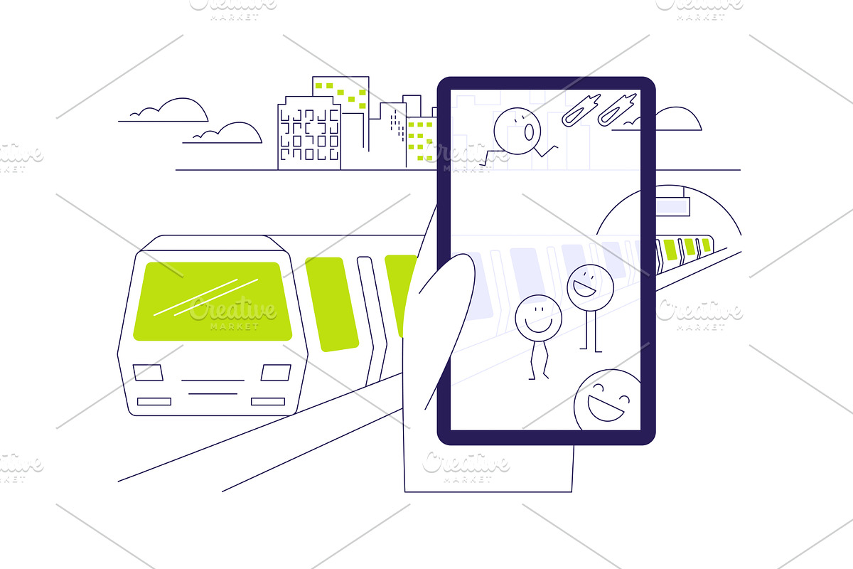 AR in entertainment abstract concept, a Technology Illustration by Visual Generation