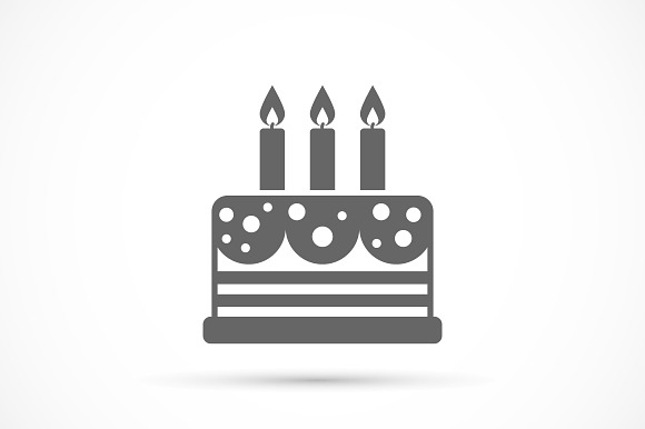 Cake With Candles Icon