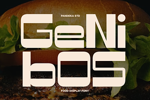 Genibos - Food Display Font