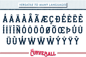 AE Curveball Vintage Typeface