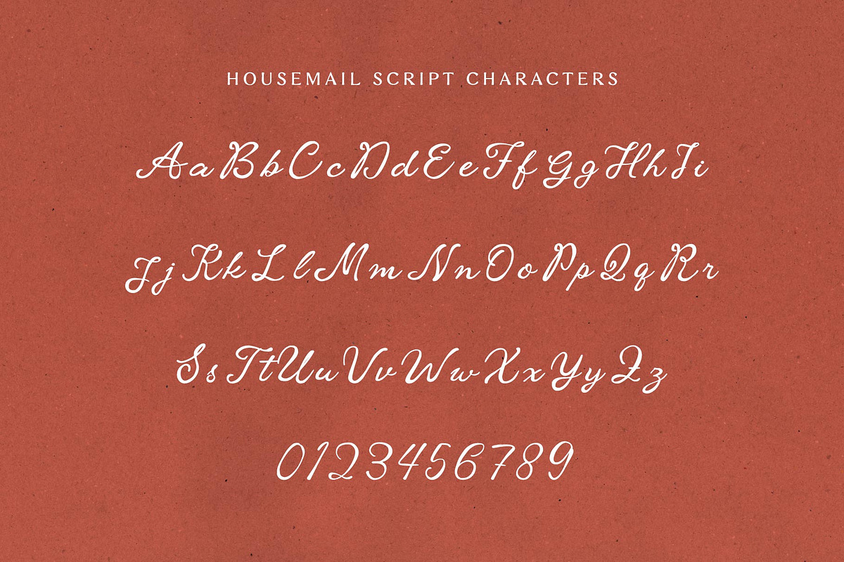 Housemail; Romantic Script and Sans, a Script Font by Eko Bimantara (Photo 15 of 16)