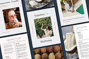 Summer Cookbook Template Canva, a Magazine Template by Erin Cassidy (Thumbnail 2 of 9)