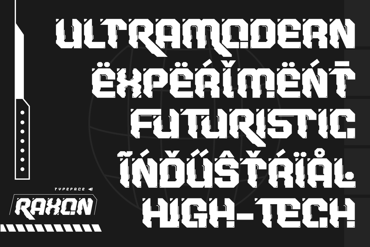 RAXON – Futuristic Font, a Font by productype1 (Photo 5 of 12)