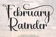 February Rainder, a Handwritten Font by FreshTypeINK (Thumbnail 1 of 8)