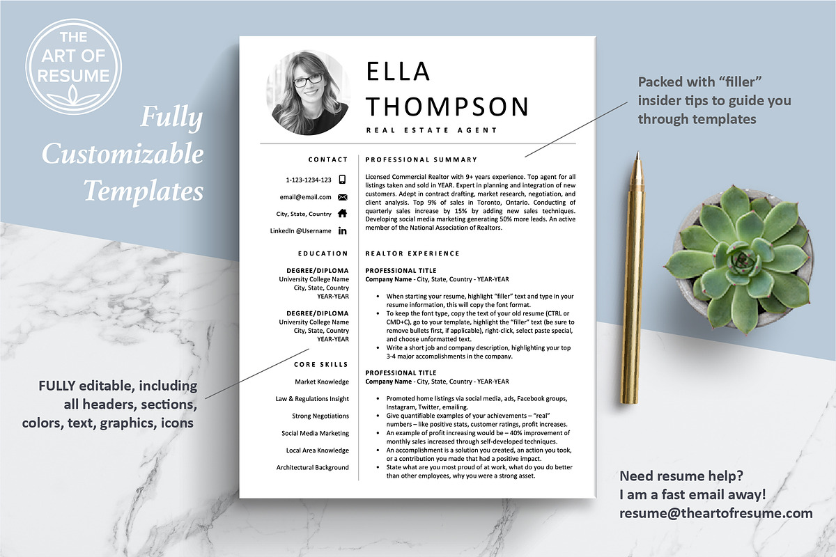 Resume CV Architect, Real Estate, a Resume Template by The Art of Resume (Photo 3 of 8)
