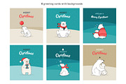 Polar Bears, Christmas illustrations, an Illustration by Marish (Thumbnail 6 of 8)