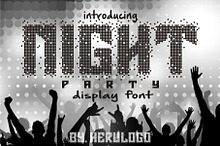 Night Party Display Font