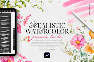 Watercolor Realistic Soft Brushes