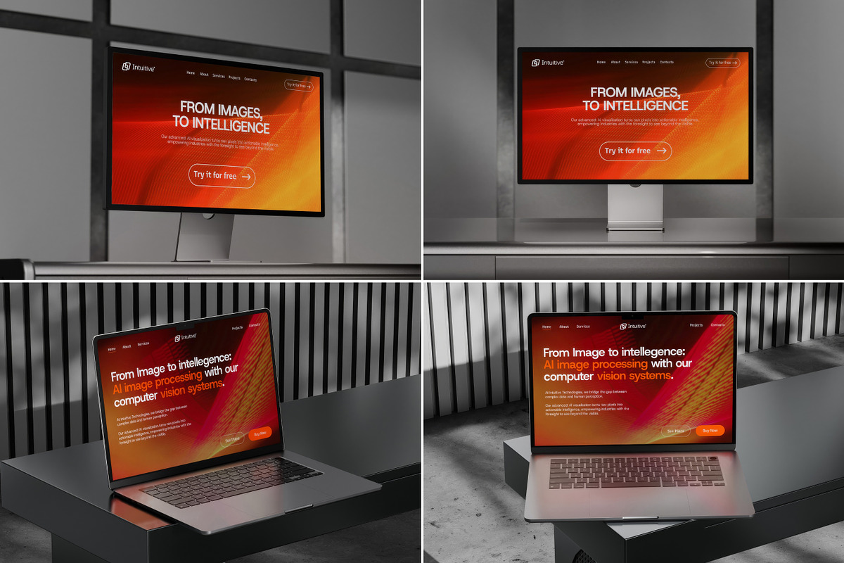40 Tech & Startup Office Mockups, a Mockup by Vitora Mockup (Photo 10 of 12)