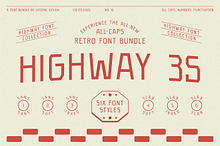 Highway 35 - Retro Font Bundle