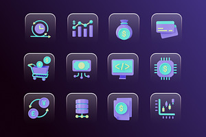 Digital Economy 3D Icon