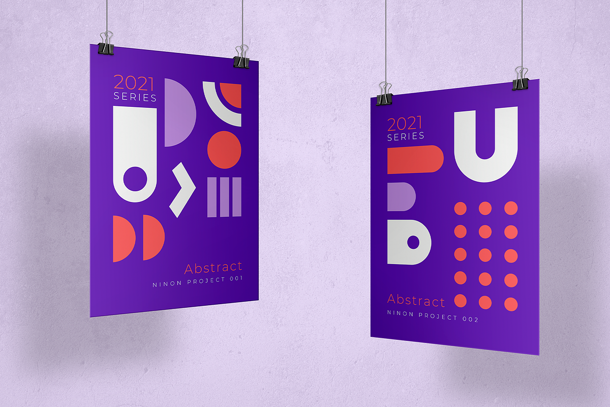 Modern Minimal Poster Templates, a Marketing Template by QASO (Photo 1 of 6)