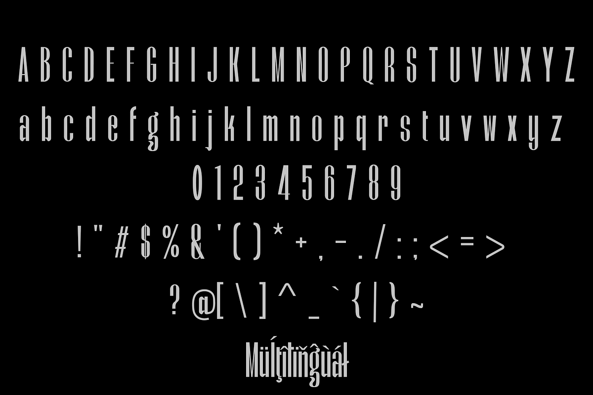 Biavel – Compressed Font Family, a Sans Serif Font by NDNL Studio (Photo 7 of 9)