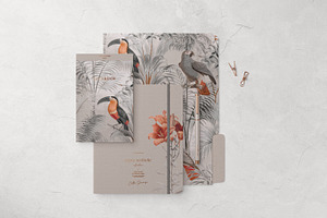 Tropical Birds Luxury Pattern