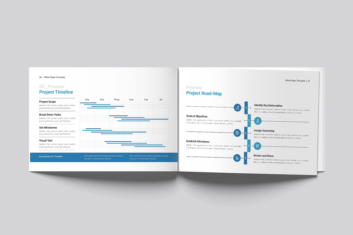 Business White Paper Landscape, a Brochure Template by DesignCrest (Photo 10 of 13)