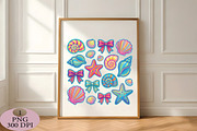 Coquette Seashell Clam Summer PNG, an Illustration by Daily.Designs (Thumbnail 4 of 5)