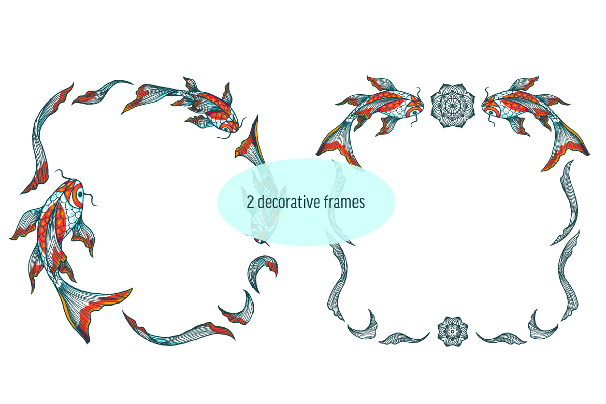 Koi fish set, an Object Graphic by zmeizza (Photo 5 of 5)