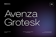 Avenza Grotesk, a Sans Serif Font by Webhance Studio (Thumbnail 1 of 14)